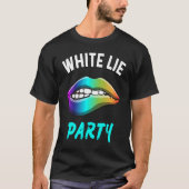Een kleine witte luifel Psychedelic Lips Graphi T-shirt (Voorkant)