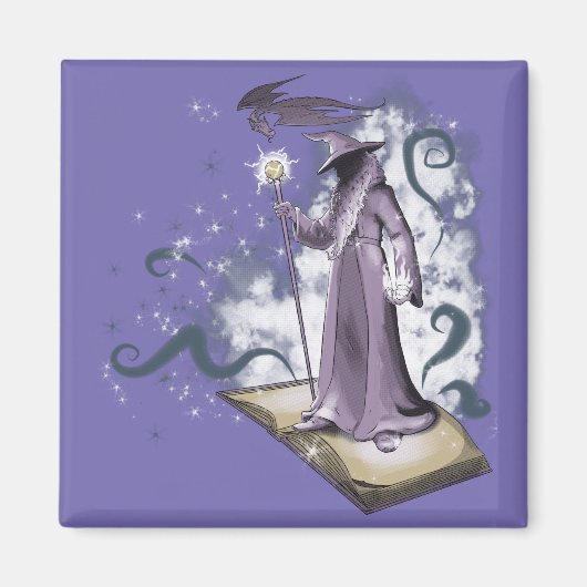 Een kleine wizardmagneet magneet (Voorkant)