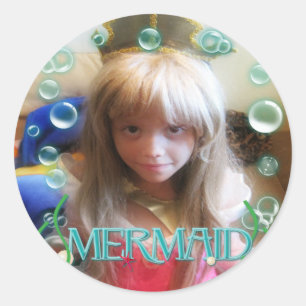 Een Kleine Zeemeermin Aangepaste FOTO Sticker
