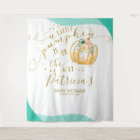 Een Kleintje Pompoen Baby Shower Achtergrond