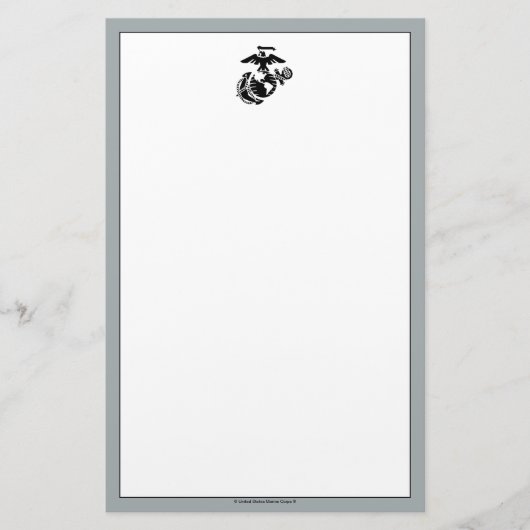 Eén kleur EGA - zwart Briefpapier (Voorkant)