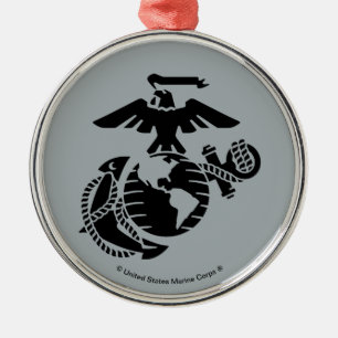 Eén kleur EGA - zwart Metalen Ornament