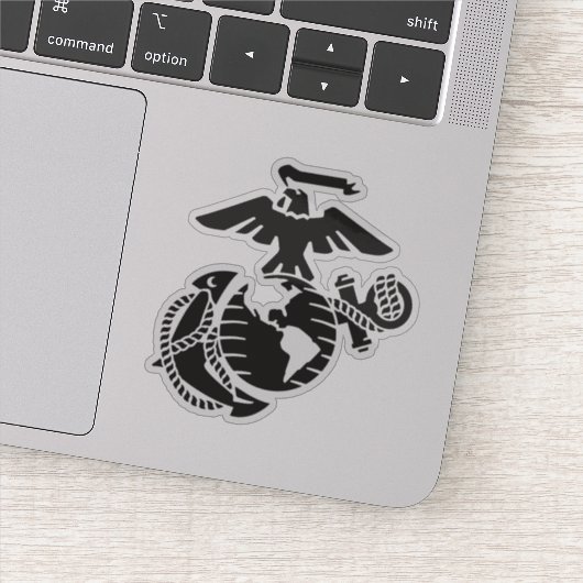 Eén kleur EGA - zwart Sticker (Detail)