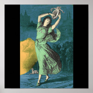 Een kleurenillustratie van Esmeralda Poster