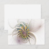 Een kleurrijk fractaal ornament. Abstracte bloem (Voorkant / Achterkant)