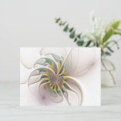 Een kleurrijk fractaal ornament. Abstracte bloem (Staand voorkant)