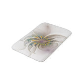 Een kleurrijk fractaal ornament. Abstracte bloem Badmat (Gekanteld)