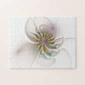 Een kleurrijk fractaal ornament. Abstracte bloem Legpuzzel (Horizontaal)