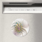 Een kleurrijk fractaal ornament. Abstracte bloem Magneet (Insitu (Vaatwasser))