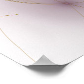 Een kleurrijk fractaal ornament. Abstracte bloem Poster (Hoek)