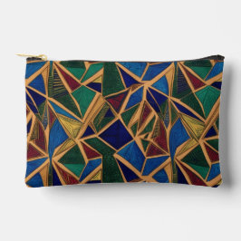 Een kleurrijk geometrisch abstract patroon etui