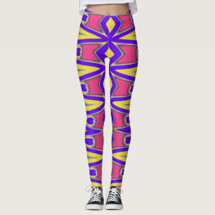 Een kleurrijk patroon "Ratti_Creative_Arts" L Leggings