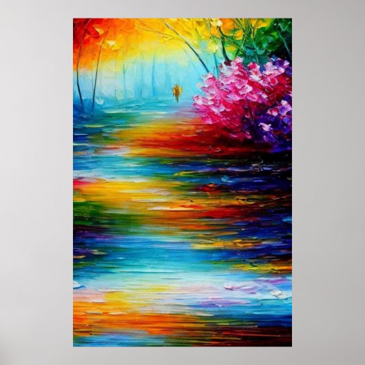 Een kleurrijk Poster voor reizen (Voorkant)