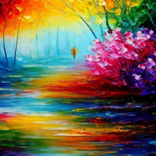 Een kleurrijk Poster voor reizen