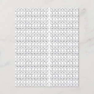 Een kleurrijk tapijt met een ingewikkeld geometris flyer