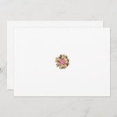 Een kleurrijke bloemenillustratie met een unieke bedankkaart (Voorkant / Achterkant)