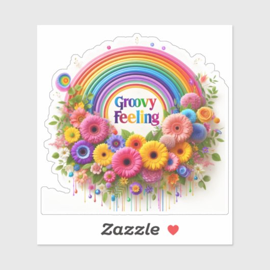Een Kleurrijke Collectie Groovy Feeling Stickers (Vel)
