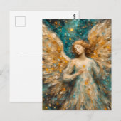 Een kleurrijke engel briefkaart (Voorkant / Achterkant)