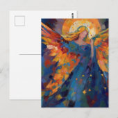 Een kleurrijke engel briefkaart (Voorkant / Achterkant)