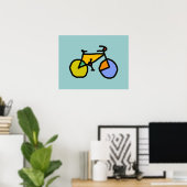 een kleurrijke fiets poster (Thuiskantoor)
