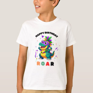 Een kleurrijke Kaart met een Cartoon Dragon T-shir T-shirt