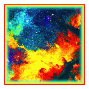 Een kleurrijke reis door het universum. Bestel nu Foto Afdruk