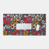 Een kleurrijke tuin bureaumat (Keyboard & Muis)