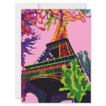 Een kleurrijke viering van de Eiffeltoren