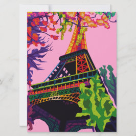 Een kleurrijke viering van de Eiffeltoren