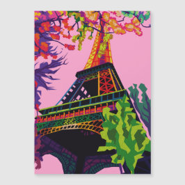 Een kleurrijke viering van de Eiffeltoren