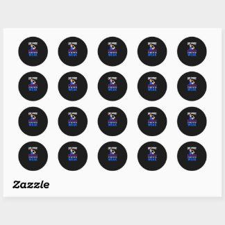 Een knievervanging is niet voor de zwakte ronde sticker