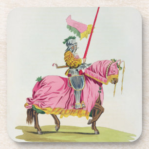 Een Knight Armed voor de Bond, 1512, gegraveerd do Drankjes Onderzetter