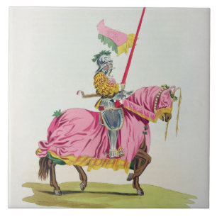 Een Knight Armed voor de Bond, 1512, gegraveerd do Tegeltje