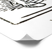 Een Knight, van Caxton's 'Game of the Chess' Poster (Hoek)