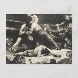 Een knock-out - George Bellows - 1921 Briefkaart