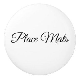 Een knop voor uw placematlaade