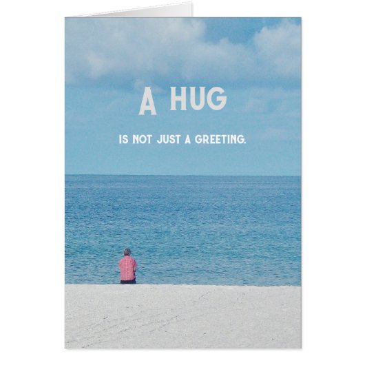 Een knuffel.............." (Voorkant)