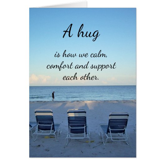 Een knuffel.............." (Voorkant)