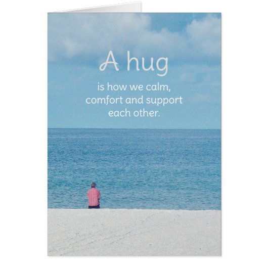 Een knuffel.............." (Voorkant)