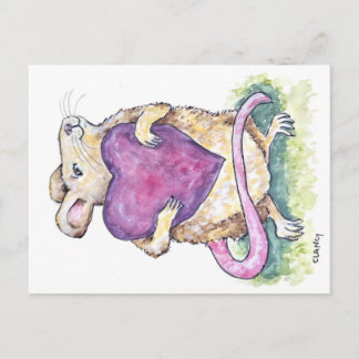 Een knuffel ansichtkaart sturen feestdagenkaart