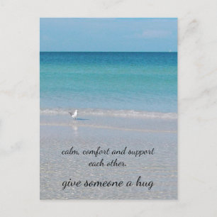 Een knuffel.............." briefkaart