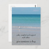 Een knuffel.............." briefkaart (Voorkant / Achterkant)