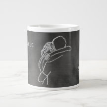 Een knuffel is een thuis - Reusachtige koffiemok -