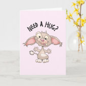 Een knuffel nodig kaart (Gele Bloem)