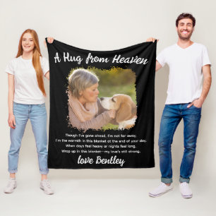 Een knuffel uit de hemel foto herinnering fleece deken