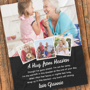 Een knuffel uit de hemel Foto Memorial Keepsake Fleece Deken