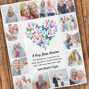 Een knuffel uit de hemel Foto Memorial Keepsake Fleece Deken