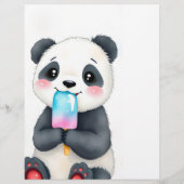 Een knuffelpanda flyer (Achterkant)