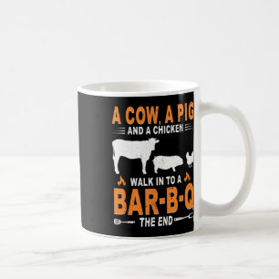 Een Koe Een Varken En Een Kip Lopen Een R B Q Binn Koffiemok