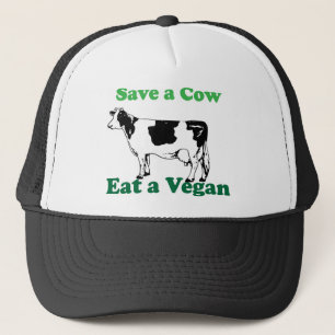 Een koe opslaan trucker pet